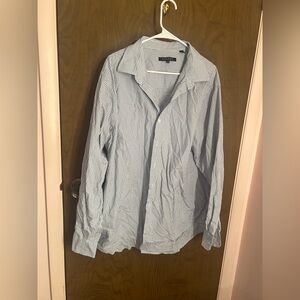 Synrgy Blue Striped Shirt-1X